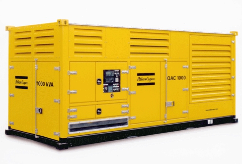 На постоянную работу Atlas Copco QEC 800 (640 кВт)